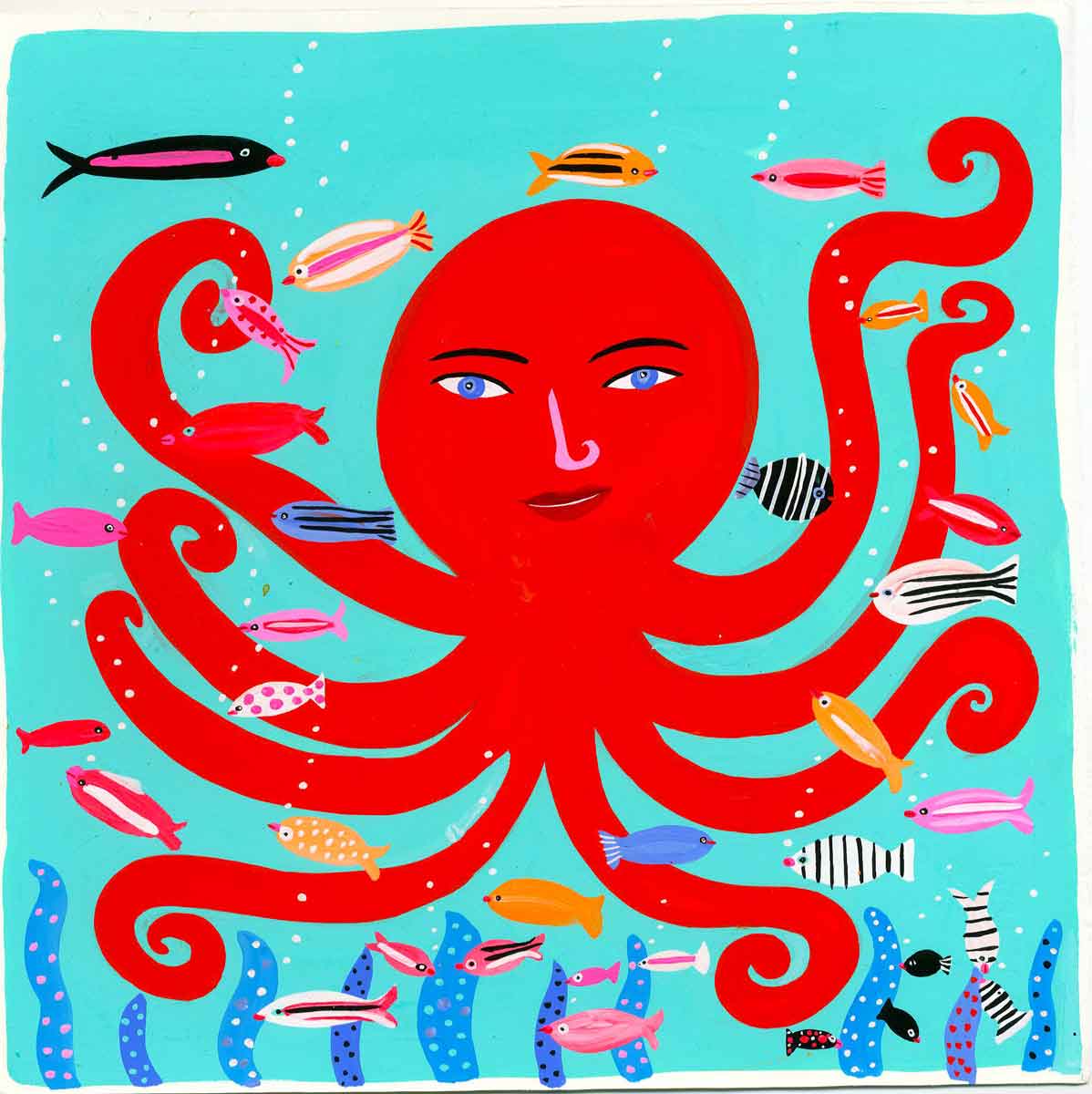 Illustration-Red-Octopus